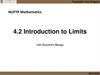 4.2 Introduction to Limits