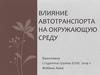 Влияние автотранспорта на окружающую среду