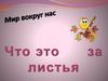 Мир вокруг нас. Осень