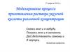 Моделирование процесса приготовления раствора уксусной кислоты различной концентрации