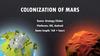 Colonization of Mars. Основная концепция игры