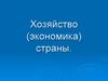 Хозяйство (экономика) страны