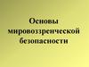 Основы мировоззренческой безопасности;