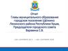 Отчет Главы муниципального образования городское поселение Щёлкино Ленинского района Республики Крым