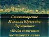 Стихотворение «Когда волнуется желтеющая нива…» М.Ю. Лермонтова