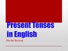 Present tenses in english