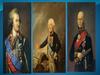 Потемкин Григорий Александрович (1739-1791). Александр Васильевич Суворов (1730-1800). Фёдор Фёдорович Ушако́в (1745-1817)