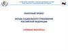 Пилотный проект фонда социального страхования Российской Федерации «Прямые выплаты»