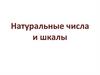 Натуральные числа и шкалы