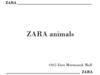 Бренд Zara animals