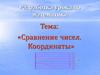 Сравнение чисел. Координаты