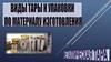 Виды тары и упаковки по материалу изготовления