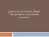 Требования к участникам закупки