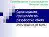 Организация процессов по разработке сайта