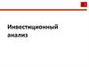 Инвестиционный анализ