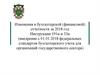 Изменения в бухгалтерской (финансовой) отчетности за 2018 год