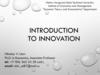 introduction TO Innovation