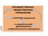 Государственно-общественного управления в образовании