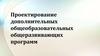 Проектирование дополнительных общеобразовательных общеразвивающих программ