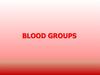 Blood groups