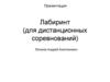 Лабиринт (для дистанционных соревнований). Требования к роботу. Отладка робота в Trik Studio