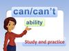 Can / can’t