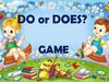 Do or does? game