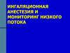 Ингаляционная анестезия и мониторинг низкого потока