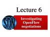 Investigating OpenFlow negotiations. Lecture 6