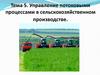 Управление потоковыми процессами в сельскохозяйственном производстве