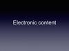 Electronic content