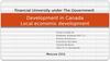 Development in Canada Local economic development