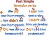 Past simple. Regular verbs