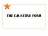 The causative form