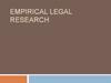 Empirical Legal Research