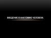 Введение в анатомию человека
