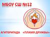 МБОУ СШ №12. Агитбригада «Пламя дружбы»