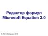 Редактор формул Microsoft Equation 3.0