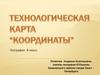 Технологическая карта “координаты”. 6 класс