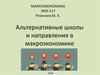 Альтернативные школы и направления в макроэкономике