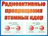 Радиоактивные превращения атомных ядер