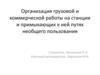 Организация грузовой и коммерческой работы на станции и примыкающих к ней путях необщего пользования