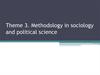 Methodology in sociology and political science