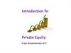 Introduction to private equity