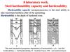 Steel hardenability capacity and hardenability