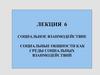 Социология. Социальное взаимодействие. Лекция 6