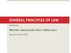 General principles of law