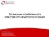 Организация потребительского кредитования в кредитной организации