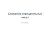 Сложение отрицательных чисел. 6 класс