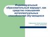 Индивидуальный образовательный маршрут, как средство повышения интеллектуальных способностей обучающихся